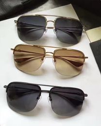 Men IDEATIT II pilot Sunglasses gold frame brown len Vintage fashion Sunglasses eyewear New with case