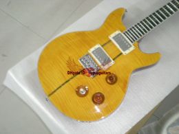 Factory Custom Shop 25th Santana Yellow Beauty Electric Guitar From China High Quality Cheap (according to request custom color)