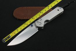 free shipping New Chris Reeve CNC D2 Blade Sebenza 21 Style Full TC4 TITANIUM Handle Folding knife DF03