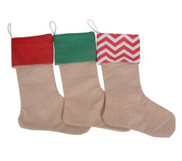 1218inch new high quality canvas christmas stocking children candy sacks gift bags xmas stocking christmas decorative socks bags