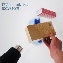 -50 * 70 cm de PVC bolsas de contracción de calor de color claro termorretráctil bolsas de envoltura de membrana bolsa de plástico retráctil Spot 100 / paquete