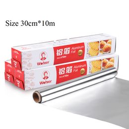 Aluminium Foil Paper, oven baked tools, Outdoor barbecue supplies, Thickening Meatloaf and quiche Baking Tool Disposable, 30cm x 10m