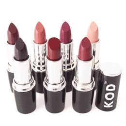 HOT 2016 High Quality 7 Colours Brand KOD Matte Lipstick Moisturiser Waterproof Nude lip stick lipgloss 120pcs/lot DHL