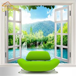Wholesale Custom 3d Mural Wallpaper Window 3d Waterfalls Forest View Art Mural Living Bedroom Hallway Children S Room Photo Wallpaper Uk Wholesale Custom 3d Mural Wallpaper Window 3d Waterfalls Forest View Art Mural Living Bedroom Hallway Children S Room Photo Wallpaper Uk