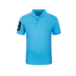 High Quality Brand Men Polo Shirt New Summer Casual Solid Cotton Men's Polo Shirt Ralp Men Camisa Slim Short Sleeves USA SIZE S-2XL