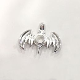 925 Sterling Silver Bat Locket, Can Open And Hold 8.5mm Pearl Bead Cage Pendant Fitting, DIY Fashion Jewelry Making Charms