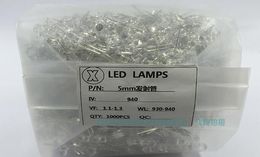 1000pcs Lot Infrared Transmitting Tube 5MM transmitting tube 940nm Low ripple noise EMC LED, communication, instrumentation, lighting contro