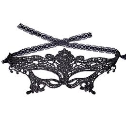 Pizzo nero donna Diavolo Occhi Maschera Halloween Fancy Dress Masquerade Accessorio Nuovo