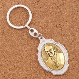 12colors Pope Francis Prayer for Peace Blessed Key Ring 2 inch Medal Keychain Travel Protection Catholicism K1742