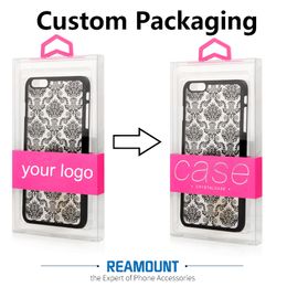 Wholesale New Design Print Your Brand Name PVC Packaging Box Retail Package for Cell Phone Case for iPhone 7 7 Plus
