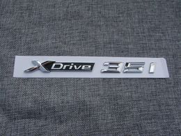 Chrome XDrive 35i Letters Number Trunk Emblem Badge Sticker for BMW XDrive 35i