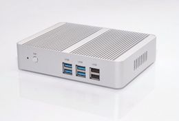 Freeshipping Fanless Intel N3150 Mini PC Celeron Quad Core 1.6~2.08GHz Windows 10 Mini Computer Dual H-DM-I WiFi Dual LAN TV Box