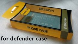 Wholesale Luxury PVC Packaging Box for iPhone 8 8 Plus Defender Case Retail Hard Package with Inner Tray