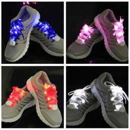 LED Flashing Lighted Shoelace Nylon Hip Hop Lighting Flash Light Up Sports Skating LEDs Shoe Laces Arm/Leg Bands free