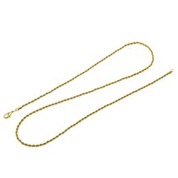 Men Fashion Hip hop Long Chain Necklace Gold Silver Colors Stainless Steel 20inch 24inch 30inch Rope Chain