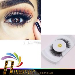 Factory supplied wholesale price hand made Korean technique mink hair real mink fur false eyelashes for free shipping