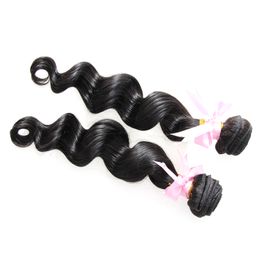 Brazilian hair weave bundles Loose wave bundles 200g Human Hair Extensions Natural Black 2 Piece