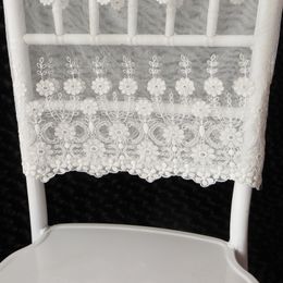 20 PCS Free Shipping Ivory Color Lace Chair Cap 4 Pattern for Your Choice Floral Pattern Lace Chair Cover