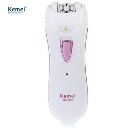 Kemei KM-290R Women Epilator Hair Remover Mini Rechargeable Professional Electric Hair Epilator for Lady Body Travel Essentials