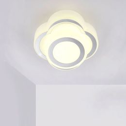 -Moderne 12 W LED Couloir Plafond Lampe Porche Couloir Petite Taille Blanc Chambre Plafonnier Balcon Acrylique Creative Veilleuses