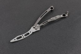 Special Offer Butterfly Flail Knife 440C Blade Steel Handle Outdoor Snake Trainer Knife EDC Pocket Knives With Nylon Sheath