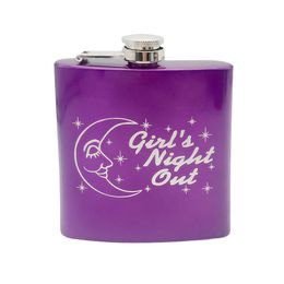 Girl Night out 6 oz stainless steel hip flask