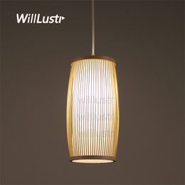 willlustr bamboo pendant light wood suspension lamp handmade lighting natural hanging lights hotel restaurant cafe bar nordic