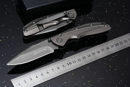 2018 TOP Browning Hammer Full Steel Titanium Tactical Folding Knife 57HRC Outdoor Camping Hunting Survival Pocket Knife Utility EDC Tool