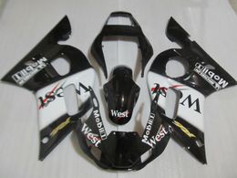 High quality fairing kit for Yamaha YZF R6 98 99 00 01 02 white black fairings set YZFR6 1998-2002 OT13