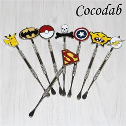 Hot Sale Wax Dabber Packet Mon Cartoon Dabber Glass Bong Tool Dab Oil Rig smoking accessories Jars Wax Container Tool