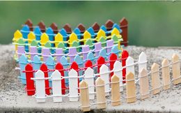 Mini Fence Small Barrier Wooden Resin Miniature Fairy Garden Decorations Miniature Fences for Gardens Tiny Barriers Hot Sale