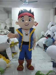 Jake Fancy costume New Adult Size Jake and the Never Land Pirates Mascot Costume Fancy Dress Party Complete Outfit