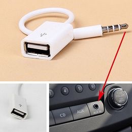 Jack 3.5 AUX Audio Plug To 2.0 Converter Aux Cable Cord For Car MP3 Speaker U Disk USB Flash Drive Accessories 3.5mm 200Pcs