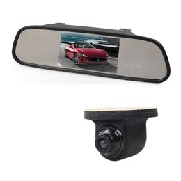 5inch TFT LCD Display Car Monitor Rear View Mirror Monitor + CCD Backup Rear / Front / Side View Camera Cam