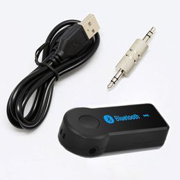 2017 Hand Car Bluetooth Music Receiver Universal 3 5mm Streaming A2DP Wireless Auto AUX Audio Adapter With Mic For Phone MP3346S