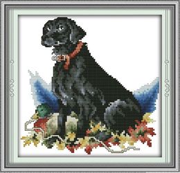 Shepherd dog painting Handmade Cross Stitch Craft Tools Embroidery Needlework sets counted print on canvas DMC 14CT /11CT