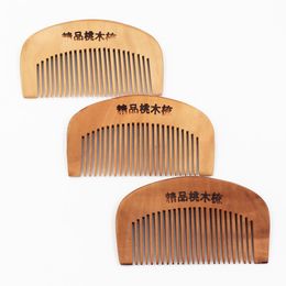 The new natural health wooden comb (print clear) anti-static comb 16 wholesale massage Hair Brushes