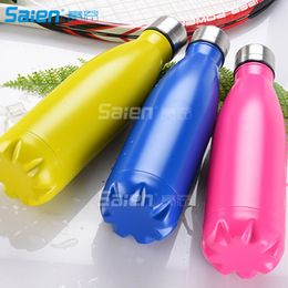 17oz Double Wall Vacuum Cool Insulation Stainless Steel Water Bottle Leak- proof and No Sweating Perfect for Summer Outdoor Sports Camping