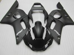 Motorcycle Fairing kit for Yamaha YZF R6 98 99 00 01 02 matte black fairings set YZFR6 1998-2002 OT07