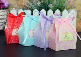 Colourful Small Cardboard Wedding Favours Wholesale Party Gift Box Candy Boxes Novelty Treasure Chocolate Paper Gift Box For Parties