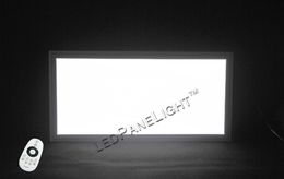 Free Shipping New Size 300x600mm 18W Colour adjustable and dimmable LED Panel light With Remote Control Silver Colour frames