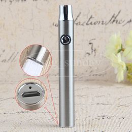 Evod button preheat variable voltage e cig 380mah preheating vape pen battery bottom charge for thick wax oil 510 thread cartridge