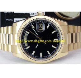 store361 new arrive watches Mens 18kt Gold President Black Index 36mm - 118238