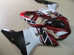 ABS plastic Fairing kit for Yamaha YZF R1 2000 2001 red white black fairings set YZFR1 00 01 BD35