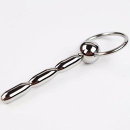 Stainless Steel urethral sound toys,smooth steel catheter,urethral plug,male sounding dilator,penis plug,ring behind,adult erotic product