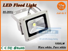 DHL IP65 Waterproof 10W Led Floodlight Outdoor Project Lamp Power Floodlights RGB Warm/Cool White 10W COB Chip 85-265V Super Bright light