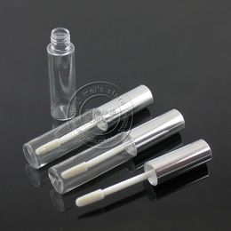 TM-LG6618 Aluminium cap 8.5ml round lip gloss tube PETG cosmetic lip gloss bottle 250pcs/lot