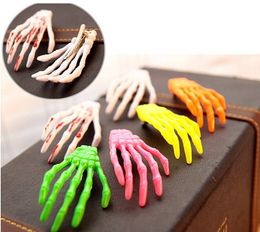 Fashion Skeleton Claws Skull Hand Hair Clip Hairpin Zombie Punk Horror hairwear hairpin bobby pin Hand bone hairpin hair clips