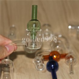 Set of Thermal Quartz Banger Nail with double bucket, matched real quartz carb cap,10mm 14mm 19mm male female, hotselling!