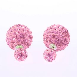 Fatory sale zircons clay Stud Errings For Women Party Queen Jewellery Wholesales gift